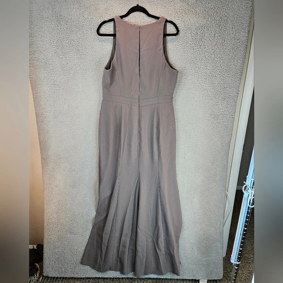 After Six Gown Womens Sz 16 Caviar Crepe Maxi Dress Formal Wedding Cocktails - Picture 5 of 11